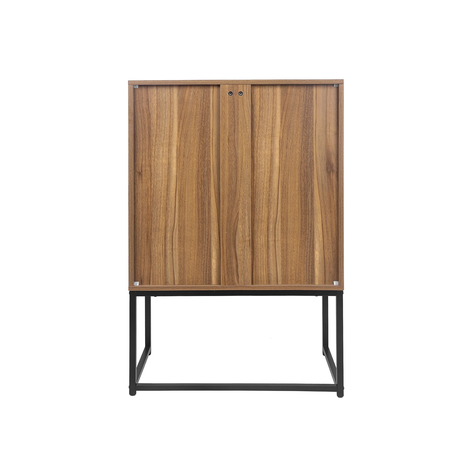 Kadyn Kitchen Storage Cabinet, Natural Rattan Floor Storage Cabinet with 2 Doors, MDF Free Standing Bathroom Cabinet for Bedroom, Walnut Kadyn Kitchen Storage Cabinet, Natural Rattan Floor Storage Cabinet with 2 Doors, MDF Free Standing Bathroom Cabinet for Bedroom, Walnut