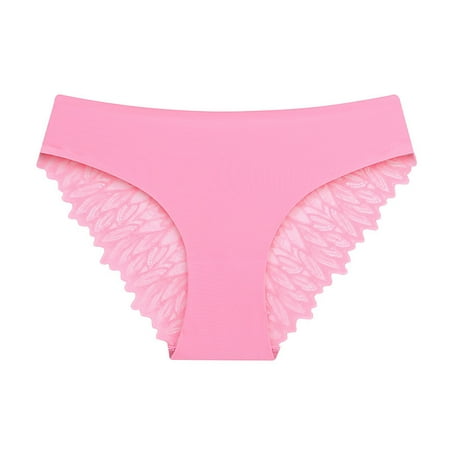 CROII Womens Underwear Cotton Panties High Cut Lace Panty