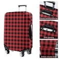 thumbnail image 5 of Red and White Checkered Pattern Luggage Cover Fashion Suitcase Cover Baggage Covers Fit 25-28 Inch Luggage (Go Travel), 5 of 5