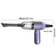 thumbnail image 3 of Aspiradora de coche inalámbrica portátil - 5500PA de alta potencia de succión, mini aspiradora portátil para automóvil y hogar, morado, incluye 3 boquillas y filtro lavable, 3 of 9