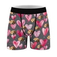 thumbnail image 7 of Dovford Men Valentines Boxer Briefs, Fashion Funny Novelty Heart Underwear, Comfort Breathable Soft Underpants Shorts, 7 of 7