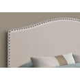 thumbnail image 2 of Monarch Specialties Bed, Headboard Only, Queen Size, Bedroom, Upholstered, Linen Look, Beige, Transitional, 2 of 4