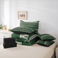 thumbnail image 6 of jejeloiu Vintage Aztec Rhombus 7-Piece Twin Bedding Sets,Green Bohemian Triangle Bedding Comforter Set,Boho Tribal Geometric Sheet Sets For Kids,Luxury Bedroom Decor Reversible, 6 of 8