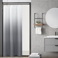 thumbnail image 6 of Grey Small Stall Shower Curtain 36 inch Wide Bathroom Shower Stall Curtain Set Grey White Shower Curtain Geometric Grey and White Shower Curtain Narrow Half Gray Bath Curtain 36x72 inches, 6 of 6