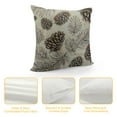 thumbnail image 4 of Leisuo Throw Pillows Cover Cone Eve Pine Fir Christmas Tree Cedar Nature Pattern Holiday Winter Evergreen Branch Cushion Case for Fall Home Decor, 4 of 5