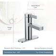 thumbnail image 5 of Moen 84774 Beric One-Handle Single Hole Bathroom Faucet with Drain Assembly, Chrome, 5 of 6