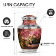 thumbnail image 2 of Yatskia Pink Blossoms Rooster Urn for Ashes for Women, Memorial Keepsake Urns for Human Ashes Adult Man, Burial Urns for Adult Ash, (Tasty 10 Inch and 3 Inch), 2 of 8