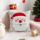 thumbnail image 1 of Decoraciones navideñas, adornos navideños, funda de cojín navideña bordada de algodón de 45x45 cm para decoración invernal de camas, sofás, cojines y coches. Ilumina el ambiente festivo. Funda de cojí, 1 of 6