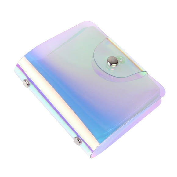 Mefallenssiah Translucent Neon Color Lady Credit Card Holder Bag