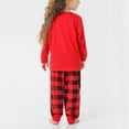 thumbnail image 3 of Christmas Family Sleepwear Set, Christmas Family Set Color Block Elastic Waist Plaid Print For Home For Kids ANGGREK AA1711, 3 of 6