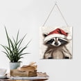 thumbnail image 6 of Raccoon Decorative Wood Hanging Wood Plaque, Rustic Door Sign, Wall Decor Art, Housewarming Gift 12x12 inches, 6 of 8
