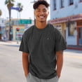 thumbnail image 3 of Dalix Lil Coffee Heavy Cotton Short Sleeve Summer Tee Mens in Charcoal Htr S Small, 3 of 5