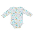 thumbnail image 2 of Ola! Otter Full Sleeves Bodysuit- Pinwheel Parade- 0-3 months, 2 of 9