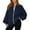 04# Navy, variant on Womens Fall Fashion 2025 Oversized Zip Up Sweatshirt Jackets Casual Long Sleeve Bomber Outerwear Winter Outfits Khaki M