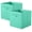 Mint Green, variant on YOYTOO 2 Pack Foldable Cube Storage Bins, 11" Collapsible Fabric Cube Organizer Baskets Bins, Mint Green