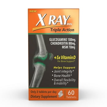 XRay Triple Action Joint  Supplement with  D, 60 Count