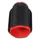 thumbnail image 5 of Extreme del tubo de escape, Punta de Escape de 2.5in 3.5in Singl Fibra de Carbono Rojo Universal Con Fibra de Carbono Busque Universal Para Automóvil, 5 of 7