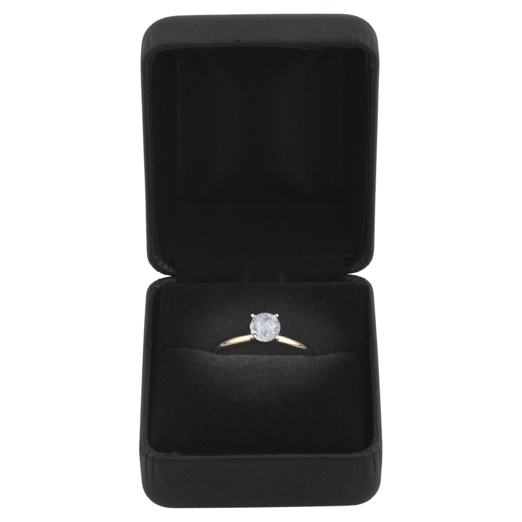 Arista 0.50 Carat T.W. Round White Diamond Solitaire Ring in 14K Yellow Gold (H-I, I1-I2)