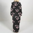 thumbnail image 2 of Pyjama pour Filles, Combinaison de Nuit Chaude d'Hiver à Manches Longues avec Capuchon, Combinaison Pyjama pour Filles, 2 of 6