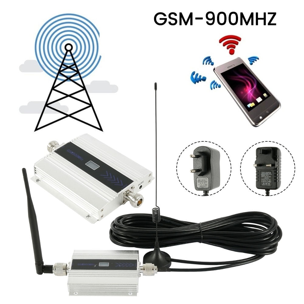 Alloy LCD 900Mhz GSM 2G/3G/4G Signal Booster Repeater Amplifier Antenna for Cell Phone