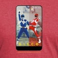 thumbnail image 3 of CafePress - Power Rangers Disco Men's Deluxe T Shirt - Mens Tri-blend T-Shirt, 3 of 4