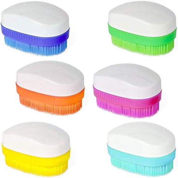 Special Supplies Wilbarger Method Sensory Brushes for Kids and Adults — Therapy brush with Soft Bristles, Oval Handle — Deep Pressure Massage (6 Pack)