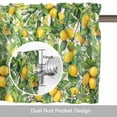 thumbnail image 6 of Lemons Valance Curtain Watercolor Summer Lemon Trees Plant Window Valances Rod Pocket Short Curtains Window Treatments for Kitchen Bedroom Bathroom Laundry 42" x 12", 6 of 9