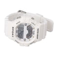 thumbnail image 4 of Reloj deportivo para hombre con cronógrafo digital y correa, reloj digital clásico vintage cuadrado para hombre WR50M, resistente al agua, blanco, 4 of 10