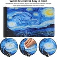 thumbnail image 5 of Extended Gaming Mouse Pad, Non-Slip Water-Resistant Rubber Base Computer Keyboard Mouse Mat Desk Protector, 35.5 x 15.75-inch 3mm Thick XX-Large, Ideal Partner for Work & Game (Starry Night), 5 of 6