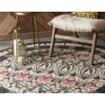 thumbnail image 3 of Rugs.com Chelsea Collection Rug – 6' Round Black Medium Rug Perfect For Kitchens, Dining Rooms, 3 of 6