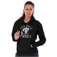 thumbnail image 4 of Funny The Hell I Won't Country Joke Women Plus Size Graphic Pullover Hoodie Brisco Brands 3X, 4 of 5