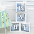 thumbnail image 2 of Kripyery Balloon Box Exquisite Party Decor Baby Shower Supplies A-Z Letter Cardboard Cube Clear Box for Propose Marriage, 2 of 8