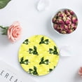 thumbnail image 4 of RYLABLUE Lemon Set of 6 Round Coaster for Drinks, Absorbent Ceramic Stone Coasters Cup Mat with Cork Base for Home Kitchen Room Coffee Table Bar Decor, 4 of 5