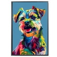 thumbnail image 2 of Border Terrier Dog Canvas Wall Art Poster Prints Colorful Pop Animal Art Wall Decor Dog Picture Artwork Pet Dog Painting Poster for Home Bedroom Living Room Decoration Framed, 2 of 6