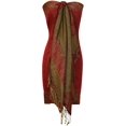 thumbnail image 3 of Peach Couture Châle Jacquard Cachemire Réversible Ravissant pour Femme Pashmina, 3 of 4