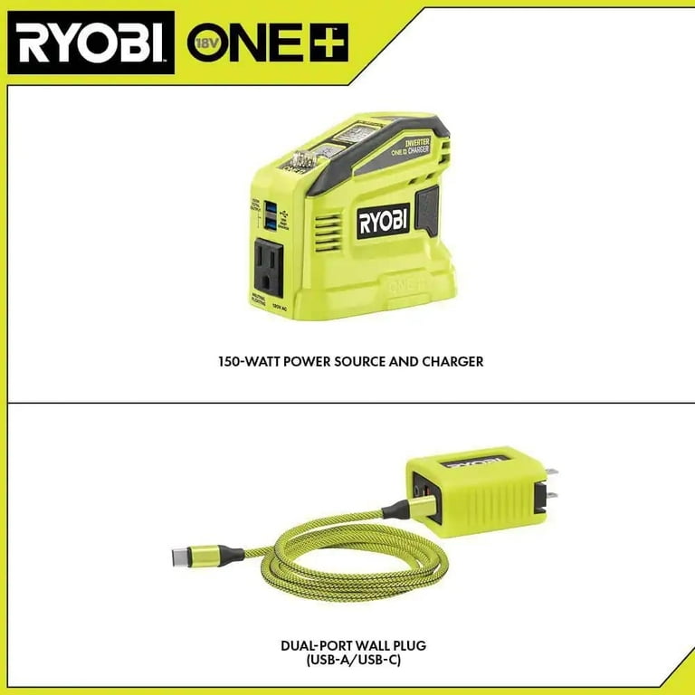 150 Watt Push Start Power Source and Charger for ONE 18 Volt Battery Tool Only Walmart