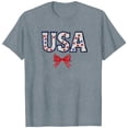 thumbnail image 4 of Hilenly 4th of July Outfits for Women USA Patriotic Shirts Short Sleeve Summer Tops Graphic Tee, 4 of 6