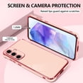 thumbnail image 3 of Compatible with Samsung Galaxy A55 5G Case Cute Luxury Plating Design for Women Girly, Soft TPU Shockproof Reinforced Corners Protective Phone Case for Galaxy A55 5G 6.6", Pink, 3 of 12