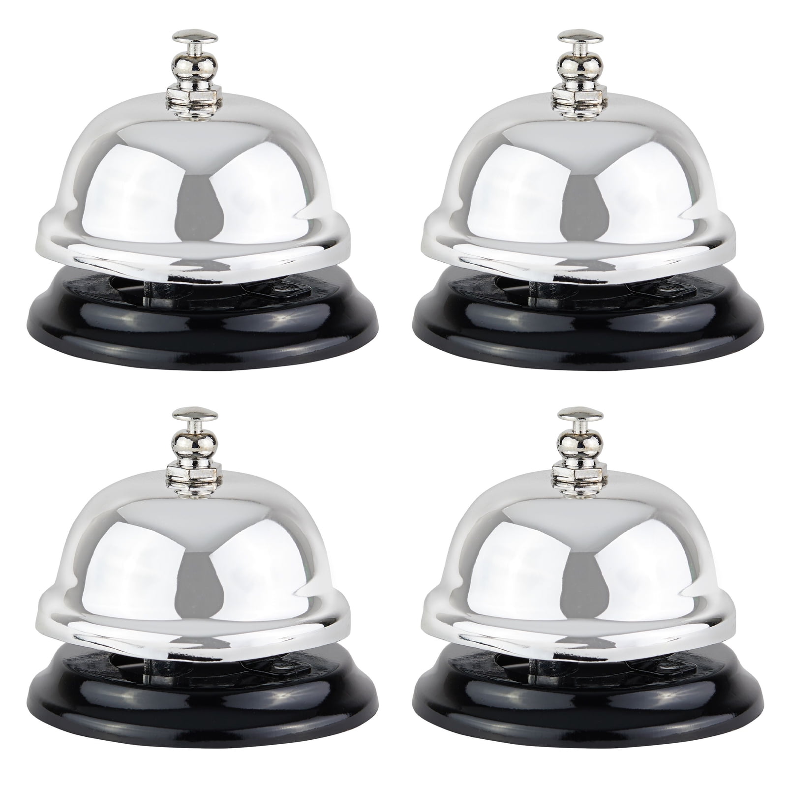 2x Hotel Service Steel Bell Call Ringer Ring Reception Restaurant Desk Kitchen for sale online 