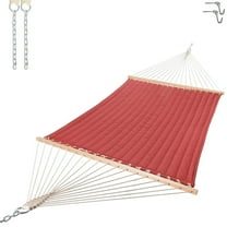 Castaway Living Large Double Quilted Hammock - Red