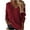 Wine, variant on AOOCHASLIY Clothes Sweaters Women's Fashion Winter Casual V Neck Long Sleeve Solid Sweater Tops Blouse