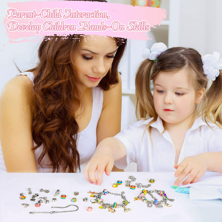  Bracelet Making Kit with Beads - Christmas Birthday Gifts for Girls  Age 6-9 : Toys & Games