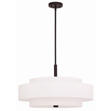 5 Light Pendant in Modern Style 24 inches Wide By 17 inches High-Bronze Finish Bailey Street Home 218-Bel-1764643
