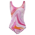 thumbnail image 2 of Aayomet Women's Plus Size Swimsuits Athletic Training Tummy Control Swimwear,Pink L, 2 of 4