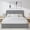 Light Gray, variant on 4 Ever Winner Boucle Upholstered Queen Bed Frame with Curved Headboard, White
