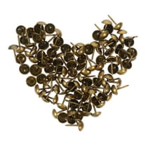 CRAFTHROU 100Pcs Classic Furniture Pins Metal Push Pins for Home Decoration and Pin
