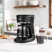 Mr. Coffee 12-Cup Programmable Coffeemaker, Brew Now or Later, Black