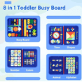 thumbnail image 3 of Tabla Ocupada Capas Juguete Sensorial Para Niño Azul, 3 of 5