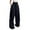 Blue, variant on Women Elegant High Waisted Trousers for Women Comfortable Wear with Functional Pockets Pure Color Casual Pant White M