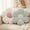White and Blue, variant on HonorHut 2 Pack Flower Pillows Soft Six Petal Daisy Shaped Throw Pillows Home Decorative Seating Cushion for Reading Sofa Couch Chair 15.7Inch White and Purple